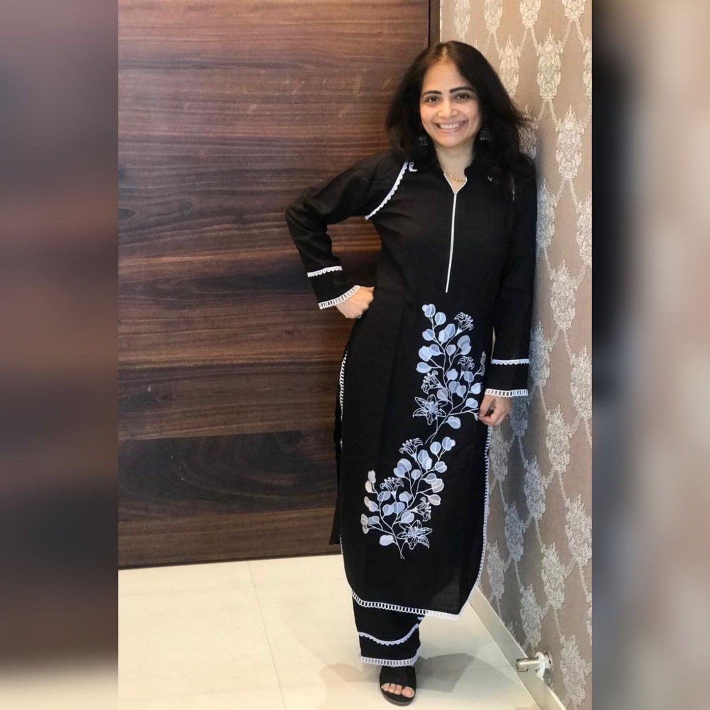 Black kurti & pant set