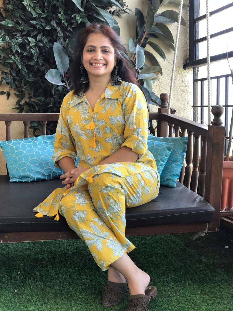 Floral yellow co-ord set