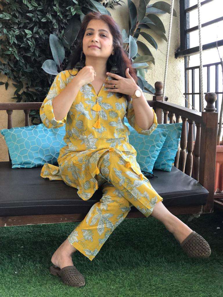 Floral yellow co-ord set