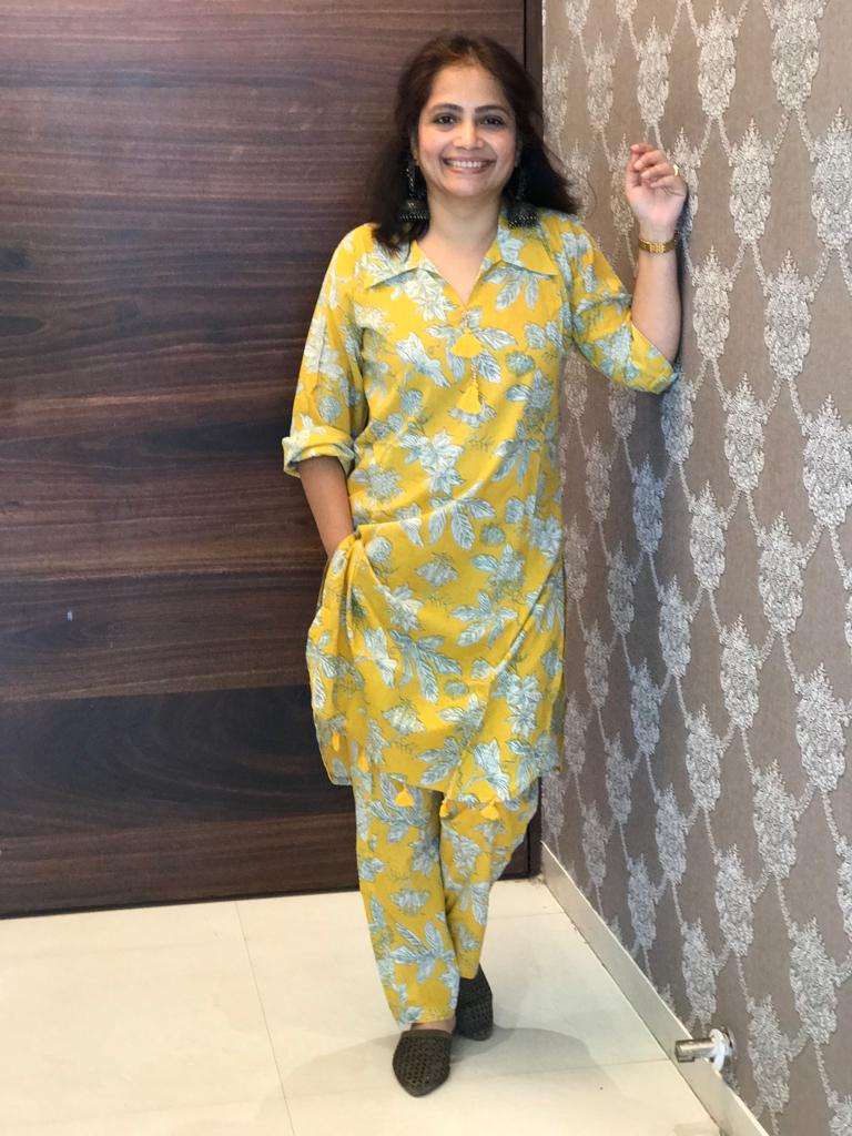 Floral yellow co-ord set