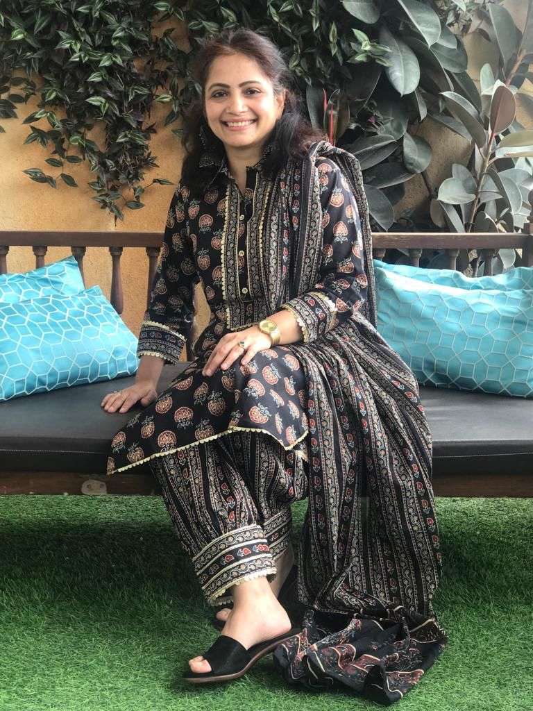 Black Afaghani 3 PC pure cotton set