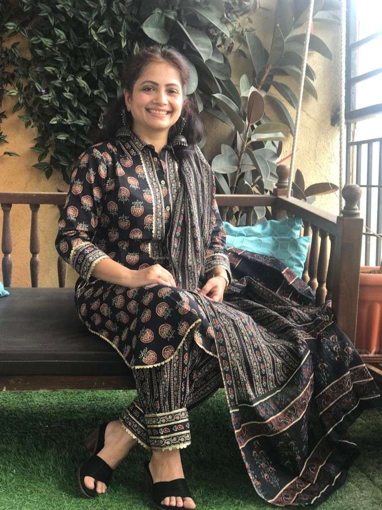 Black Afaghani 3 PC pure cotton set