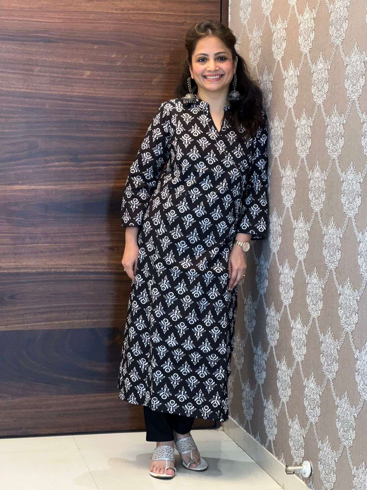 Black-White Angrakha 2PC Set