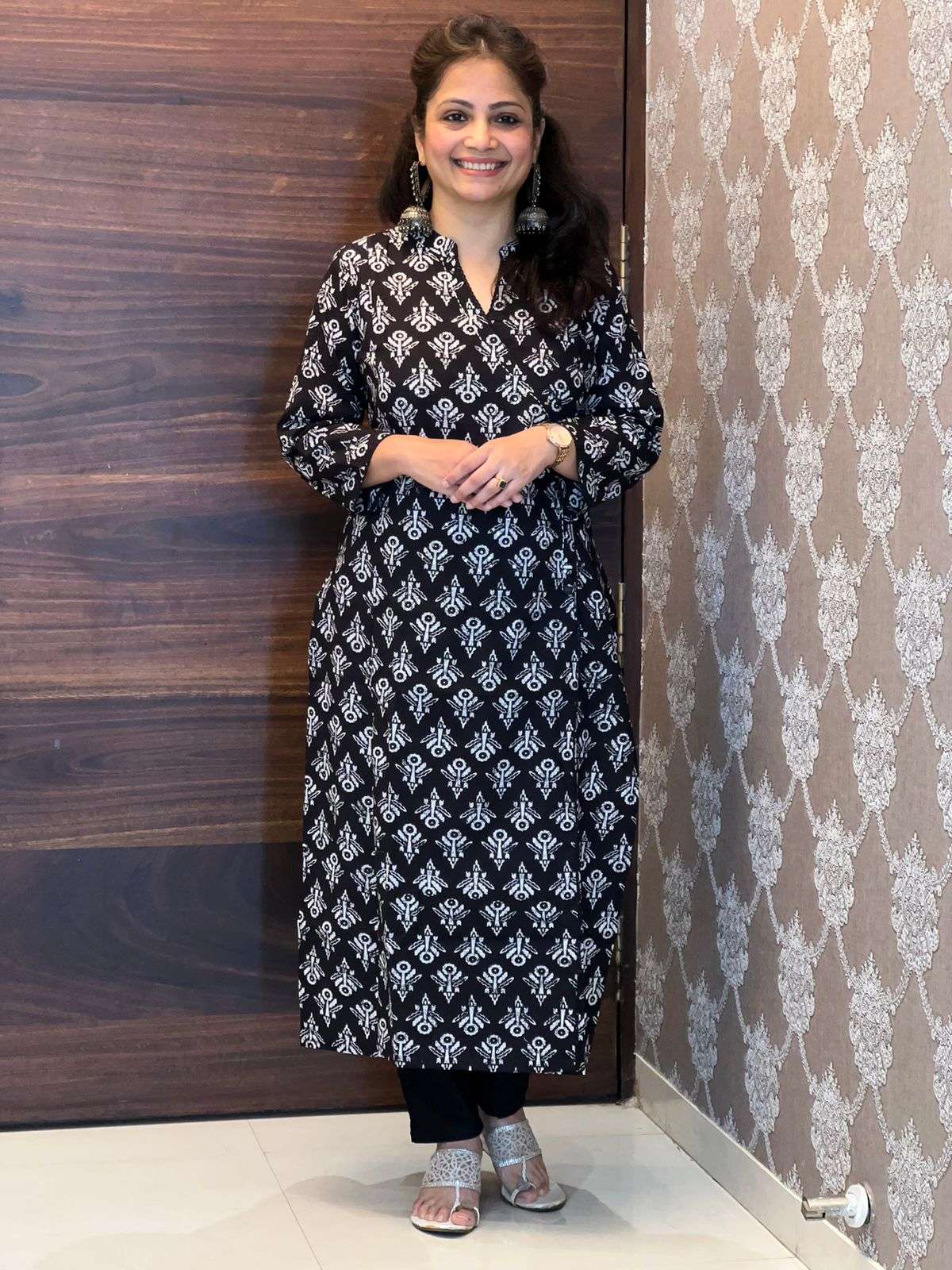 Black-White Angrakha 2PC Set