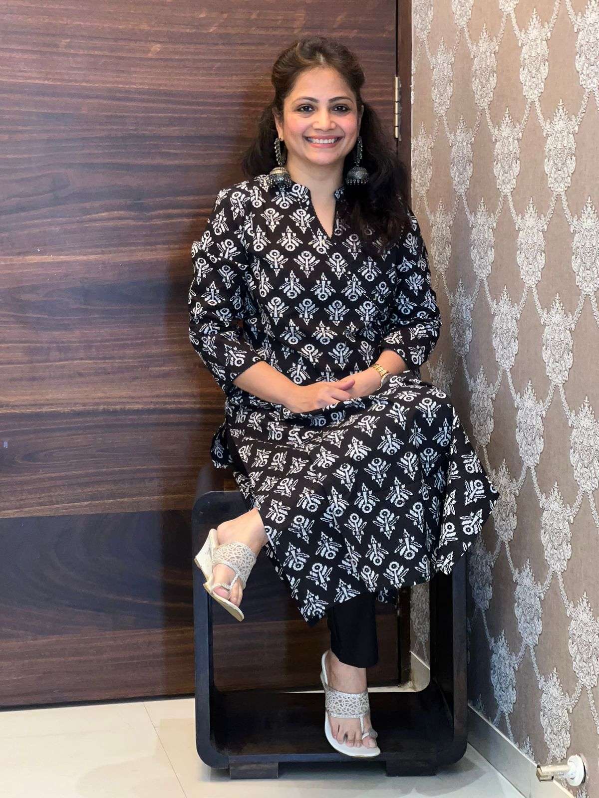 Black-White Angrakha 2PC Set