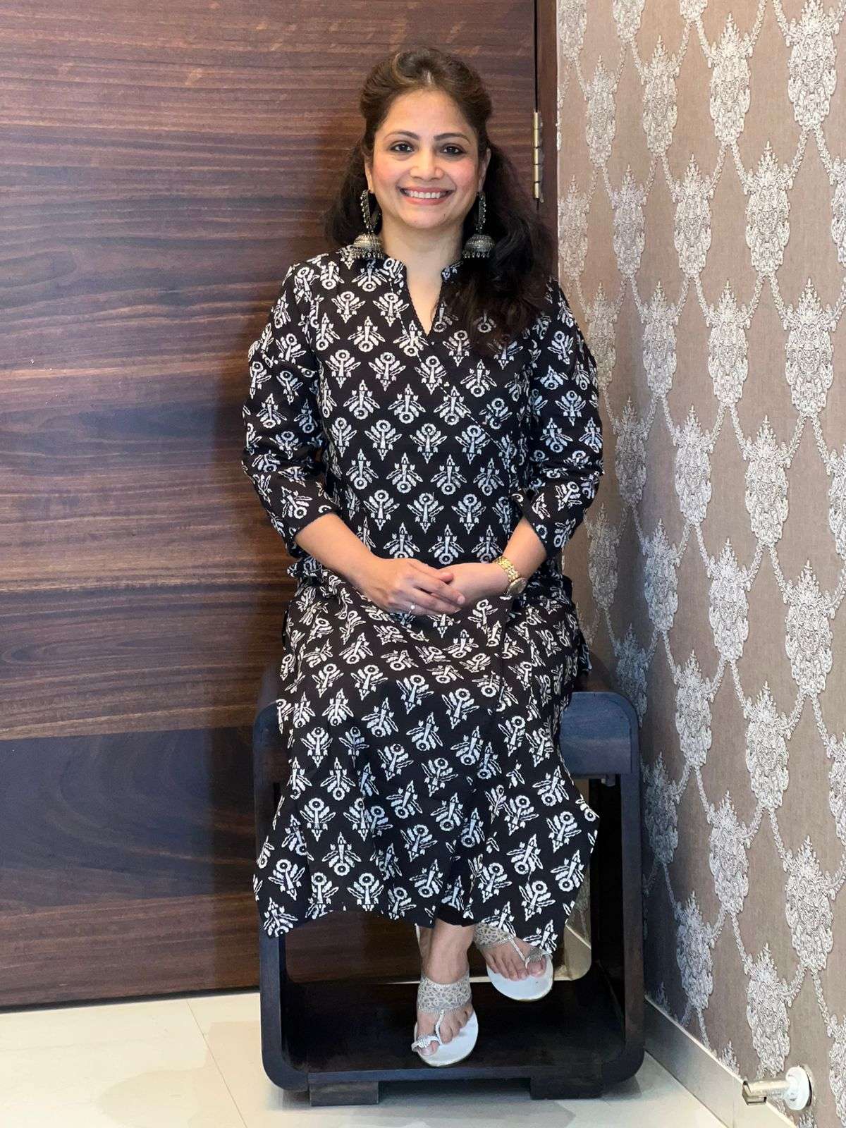 Black-White Angrakha 2PC Set