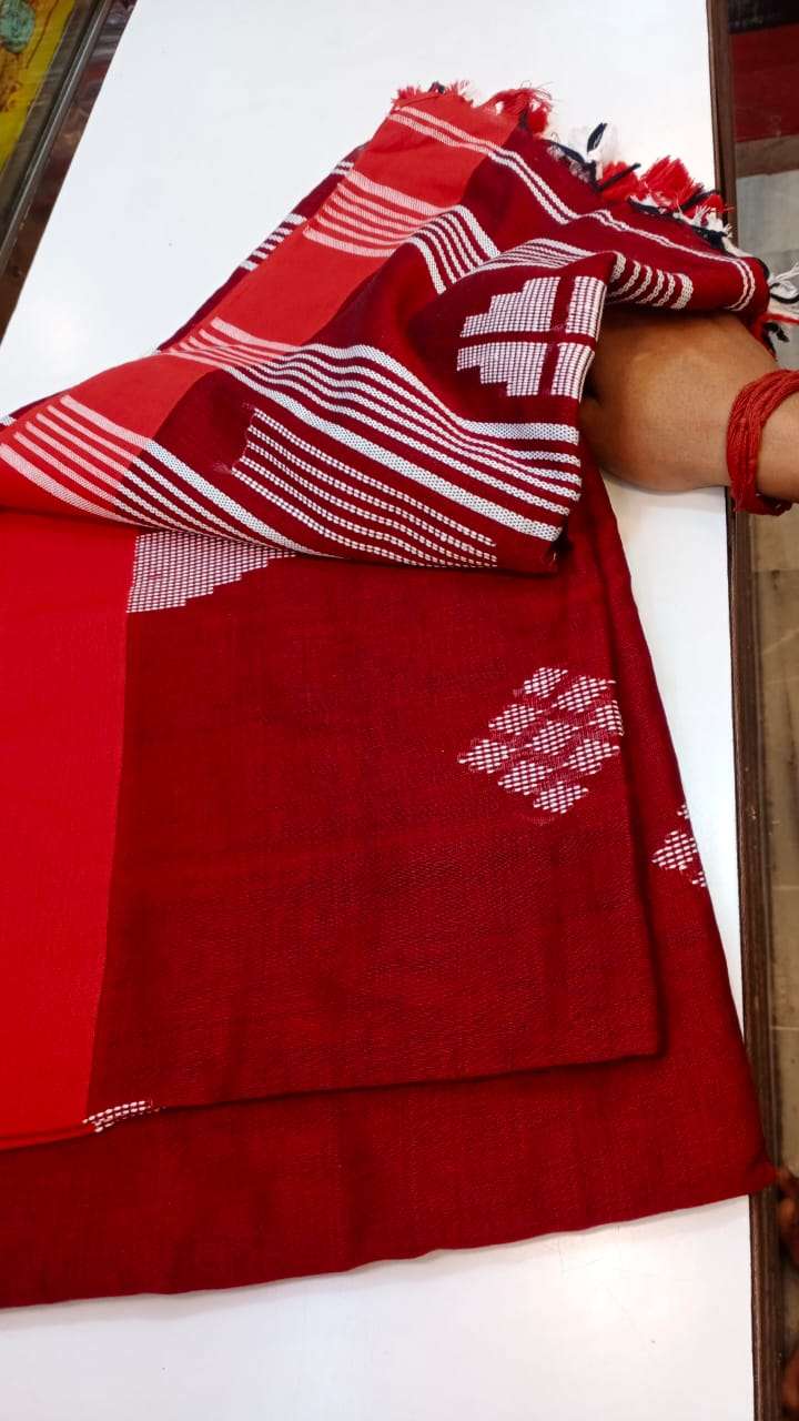Organic Linen Khadi Saree
