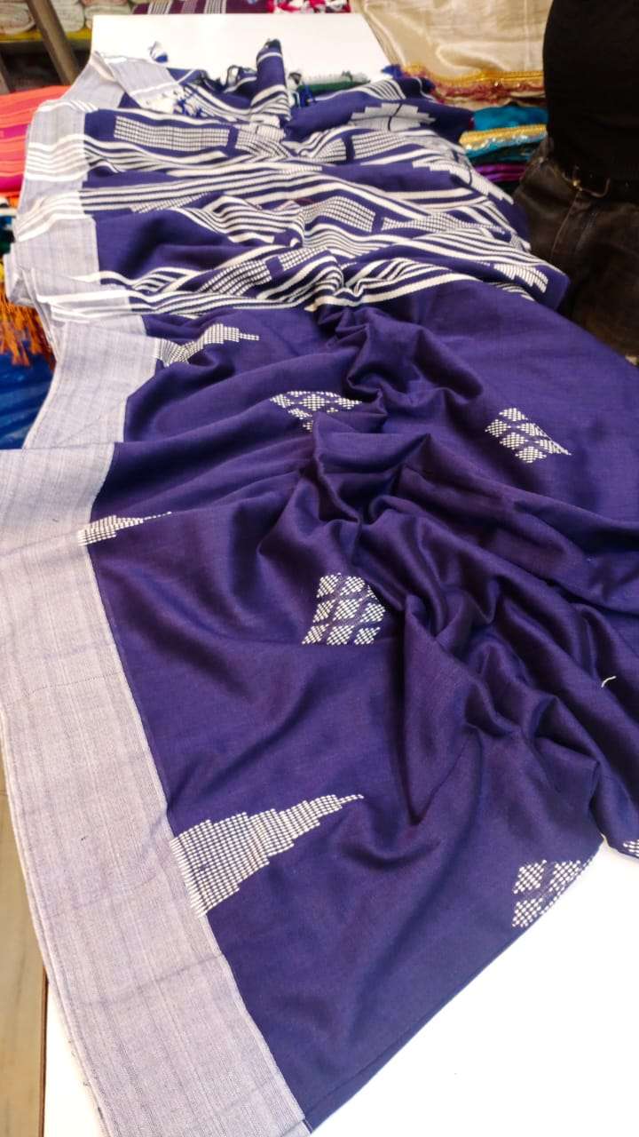Organic Linen Khadi Saree