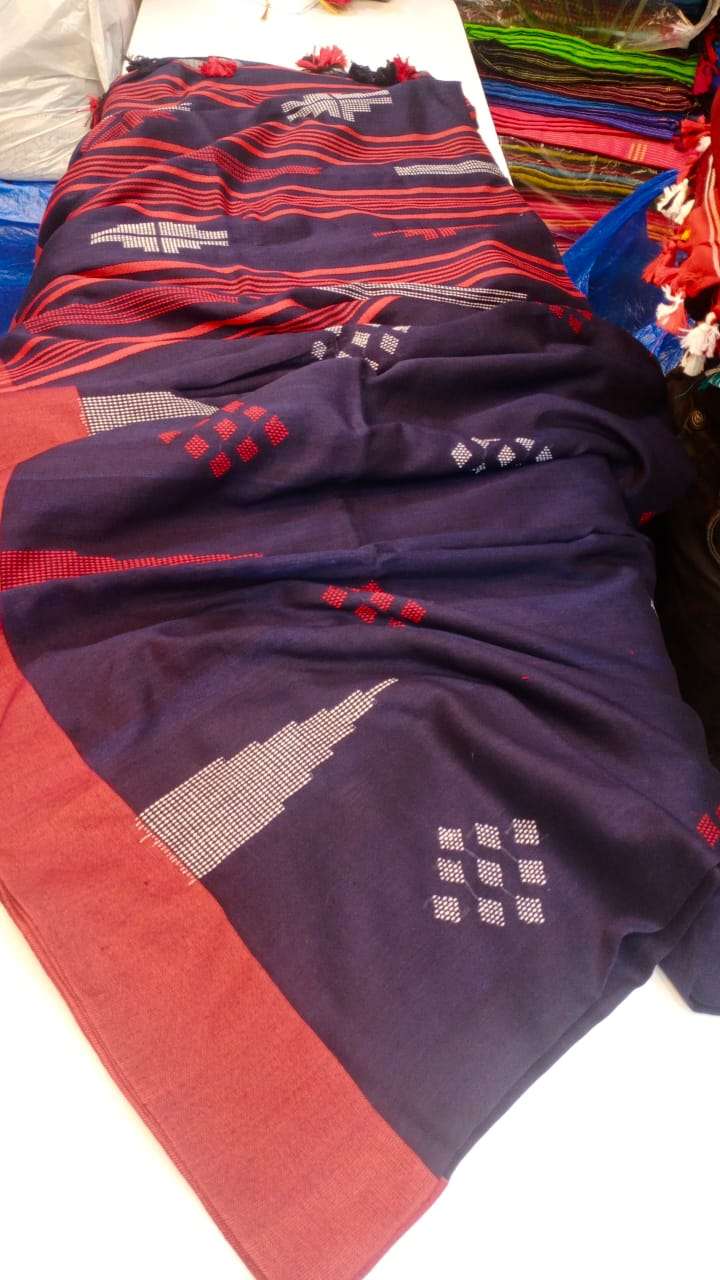 Organic Linen Khadi Saree