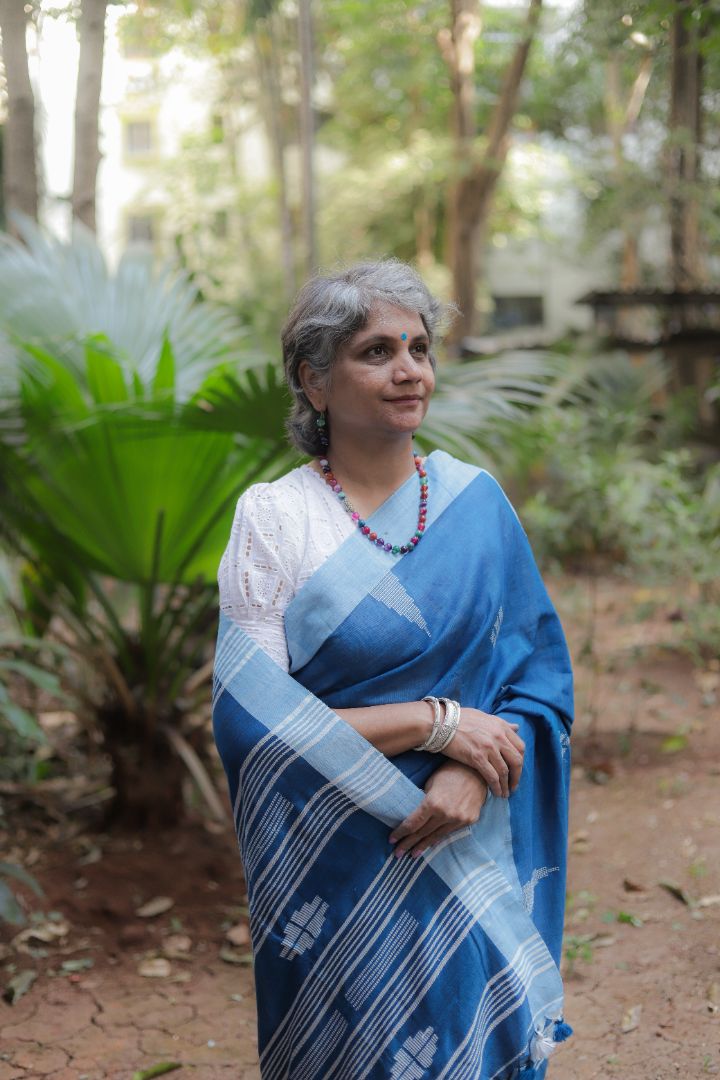 Light Blue / Dark Blue / Wine Organic Linen Khadi