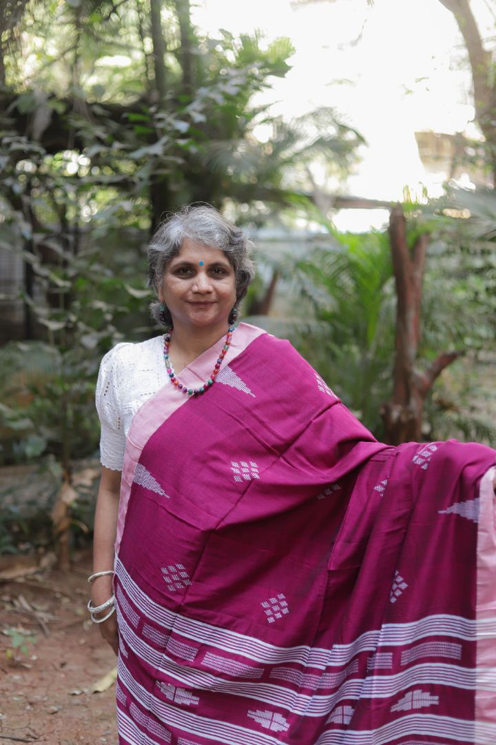 Light Blue / Dark Blue / Wine Organic Linen Khadi