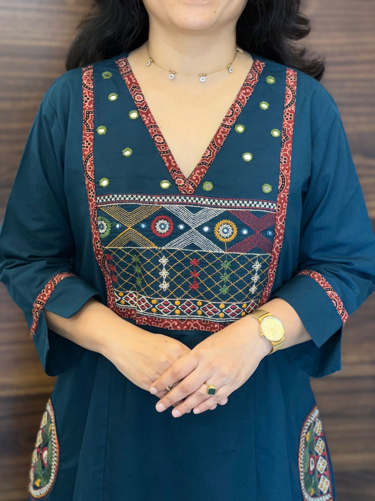 Peacock Colour Premium Cotton Dupatta Set