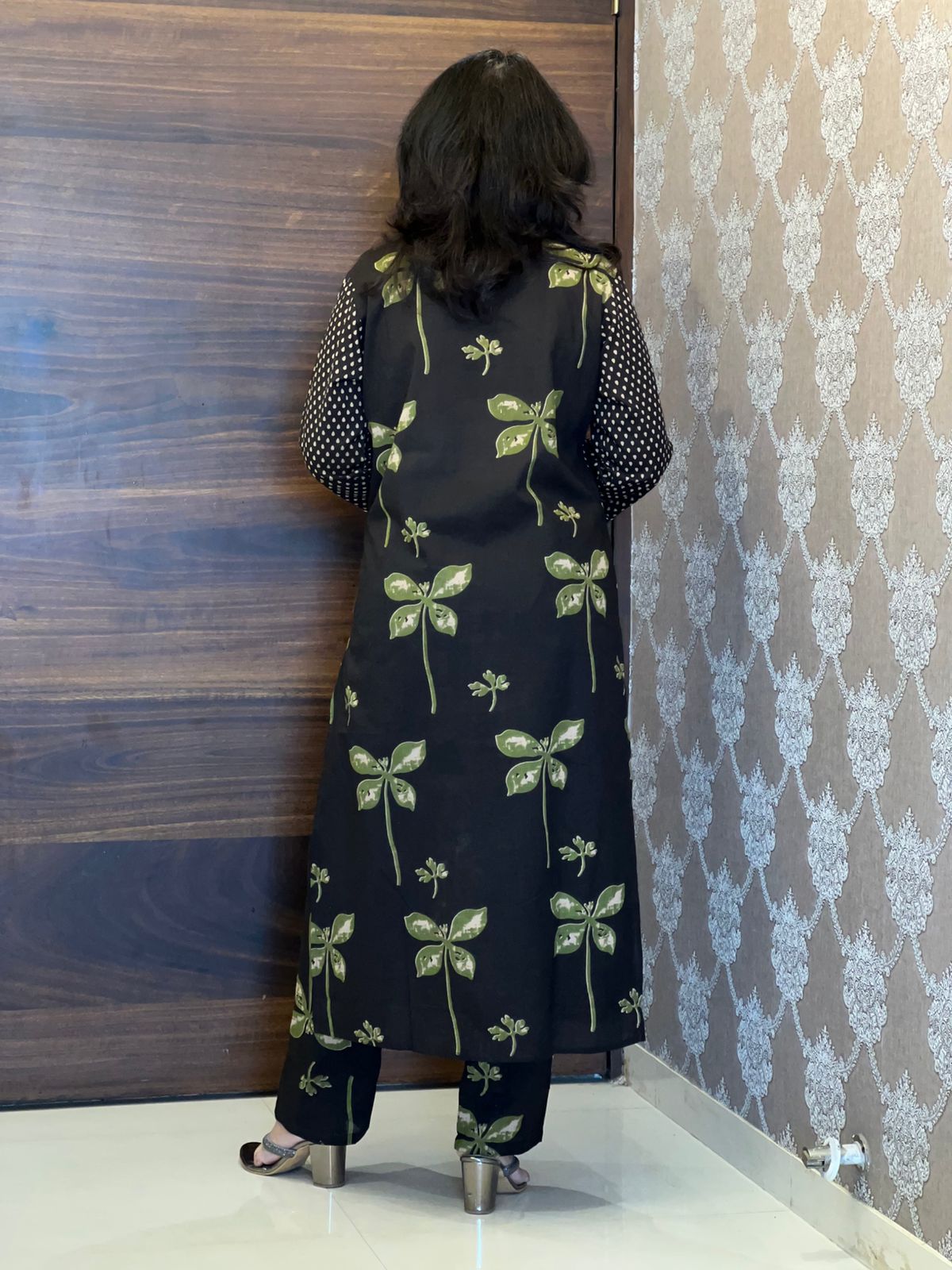 Grey Color Pure Cotton Dupatta Set