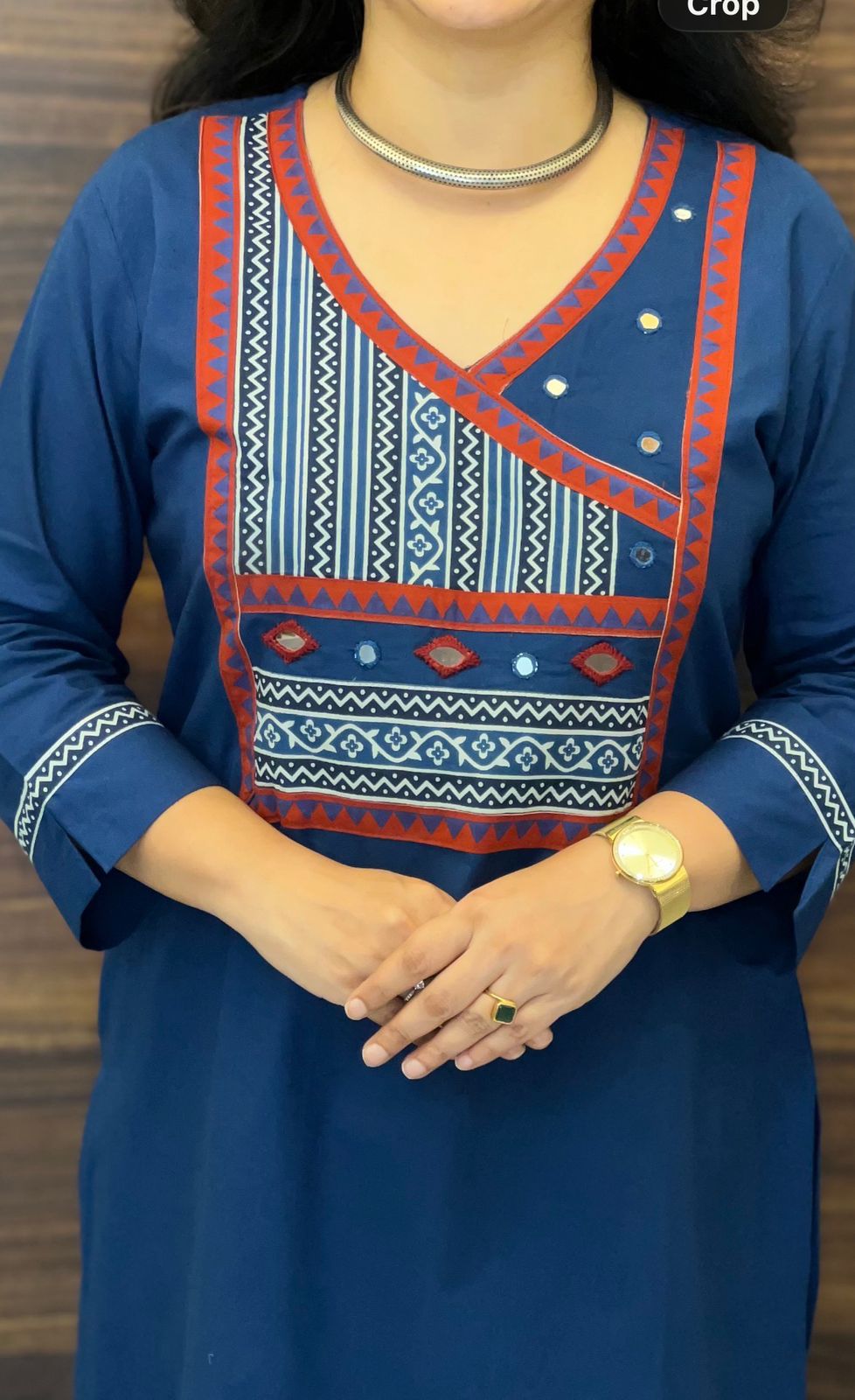 Blue Colour Pure Cotton Dupatta Set