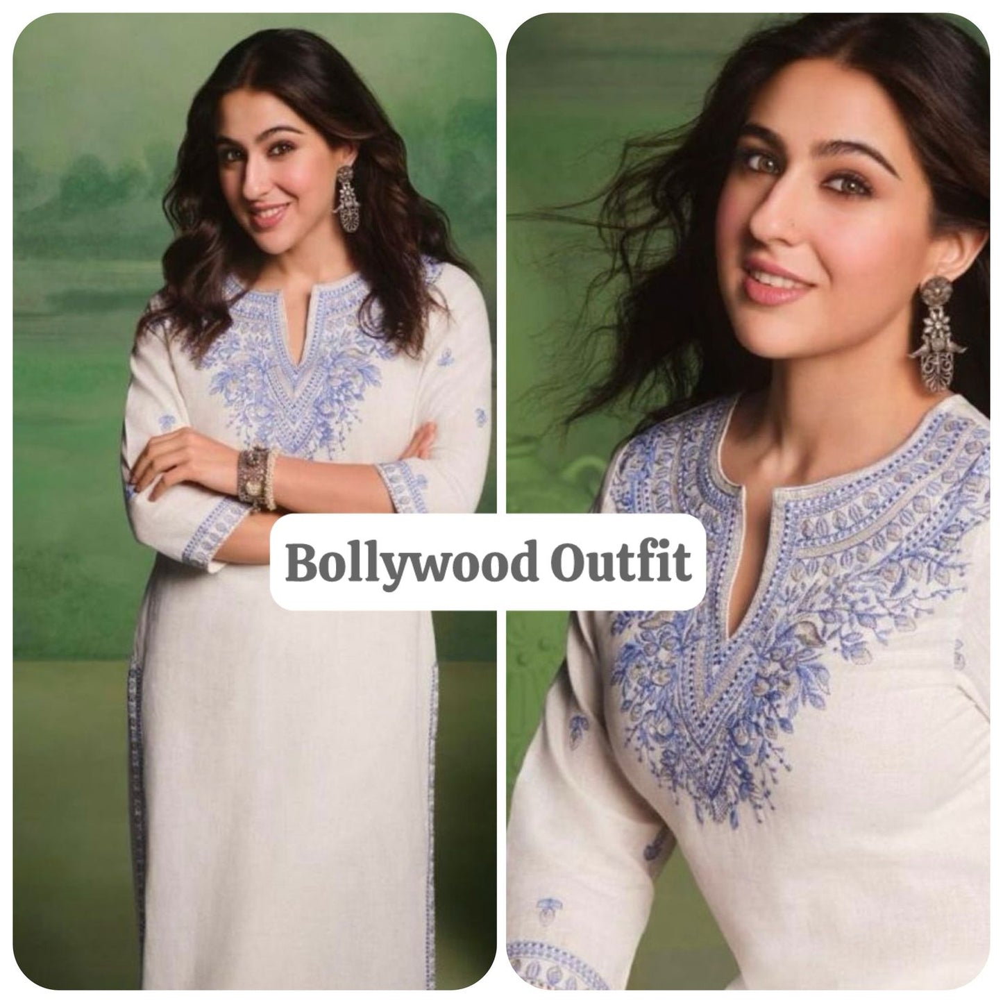 Beige Color Cotton Flex Kurti-Palazzo Set